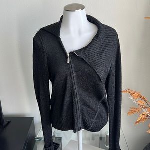 INC sweater jacket/black